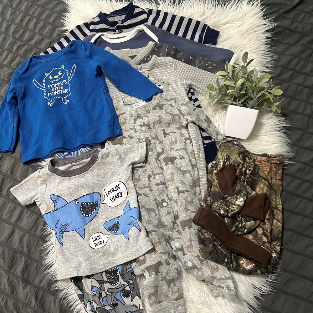 8 - boys 3-6/6 month PJs. [3B]